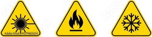 Exclamation marks. Caution alarm set. Danger sign vector collection