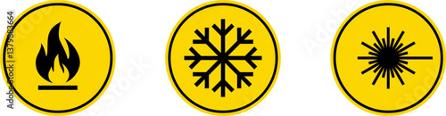 Exclamation marks. Caution alarm set. Danger sign vector collection