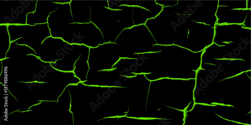 A black and colorful  vintage. Grunge texture of cracks on asphalt. Monochrome background of uneven cracks on the ground. Texture soil dry crack background pattern of drought lack of water of nature c