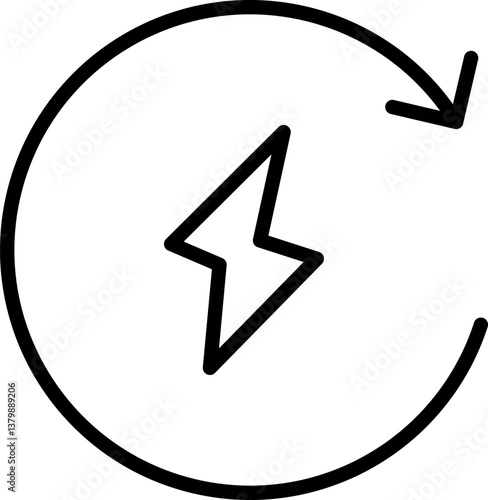 energy Illustration on a white background.