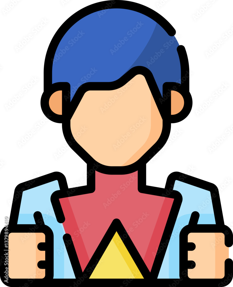 alter ego Illustration on a white background. alter ego Illustration on a white background.