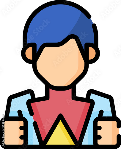 alter ego Illustration on a white background.