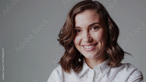 The Smiling Stylish Woman