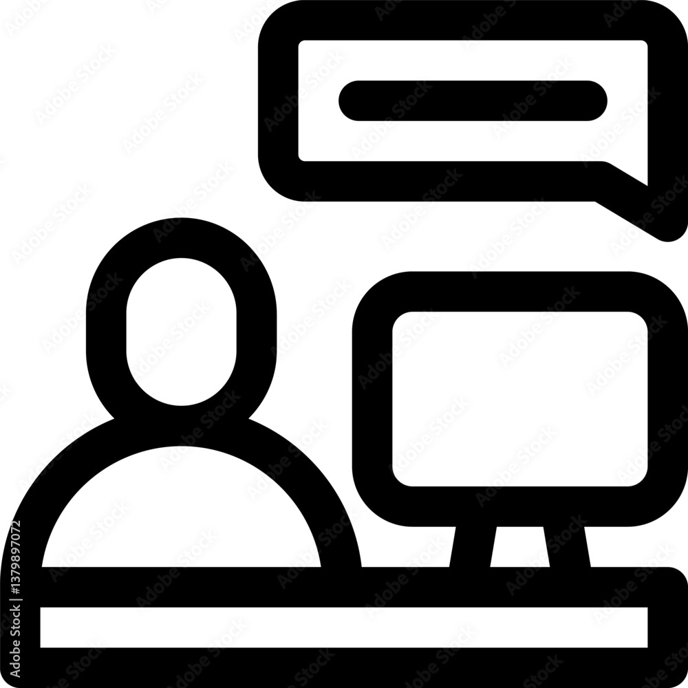blogger Illustration on a white background. blogger Illustration on a white background.