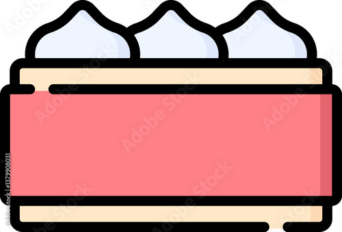 dim sum Illustration on a white background