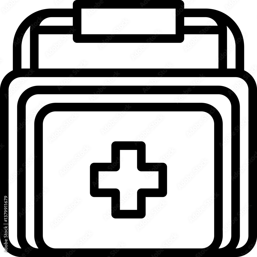 Obraz premium first aid Illustration on a white background