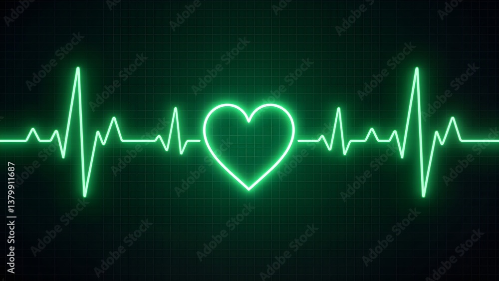 Technology-sensing medical heartbeat curve Technology-sensing medical heartbeat curve