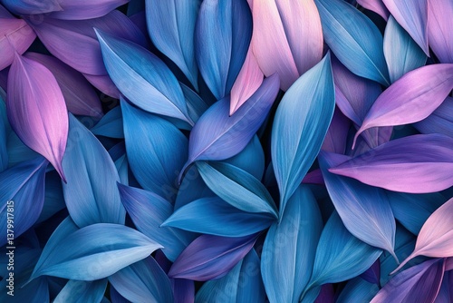 Wallpaper Mural Background of leaves, trending color of year 2025. Torontodigital.ca