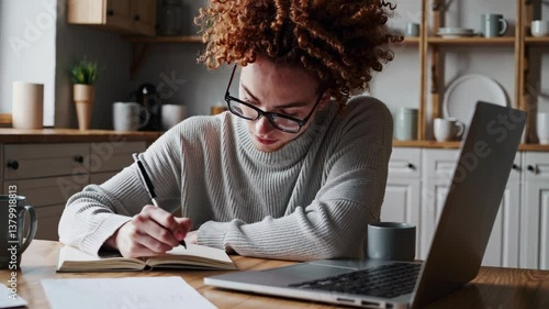 The Woman Writing at Desk
