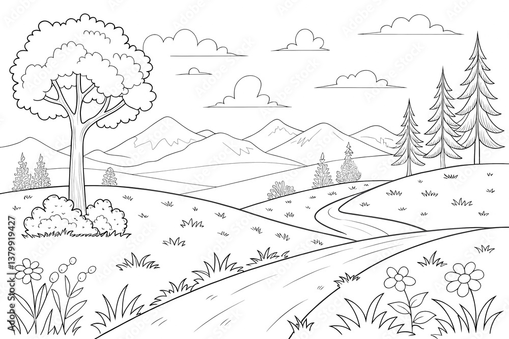 Fototapeta premium Scenic River Path