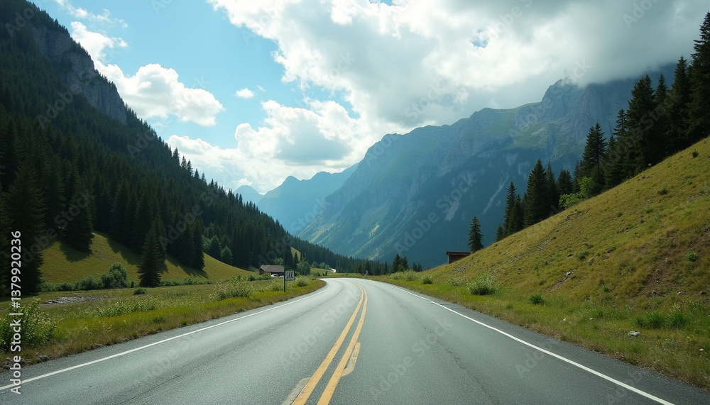 Fototapeta premium road in mountains