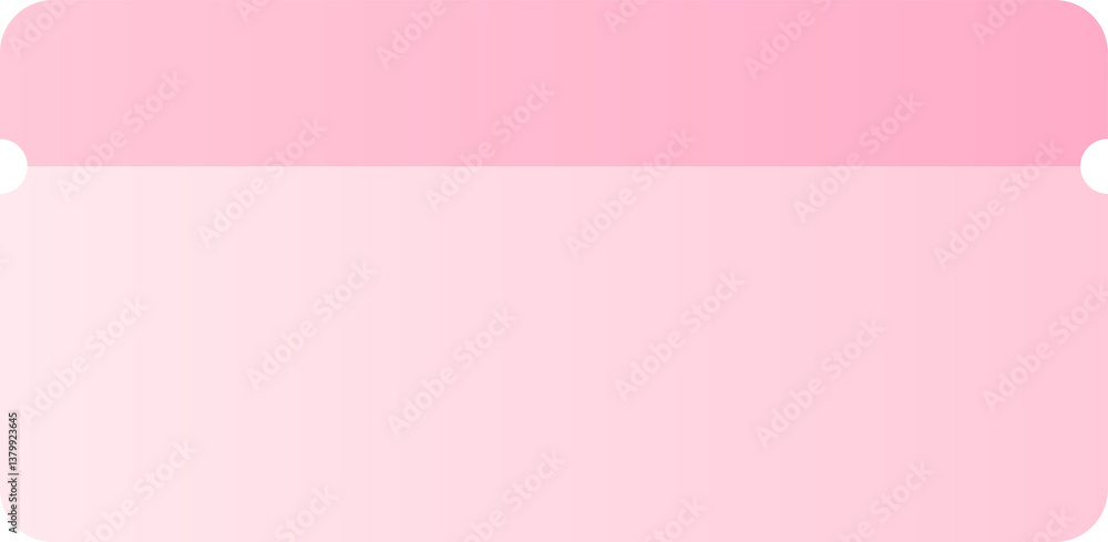 Ticket or voucher card design with empty space, PNG file no background Ticket or voucher card design with empty space, PNG file no background