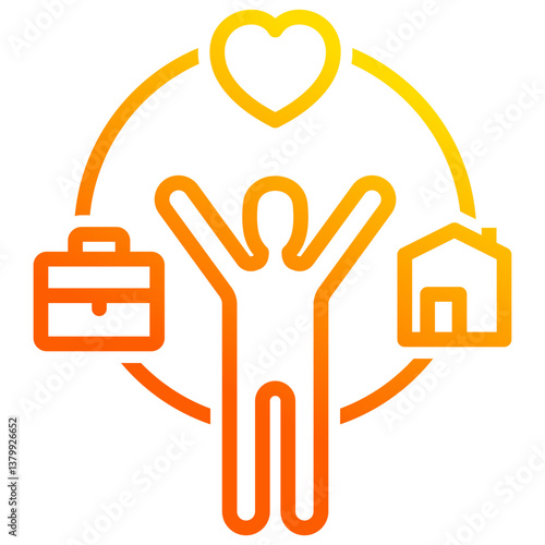 Work Life Balance Icon