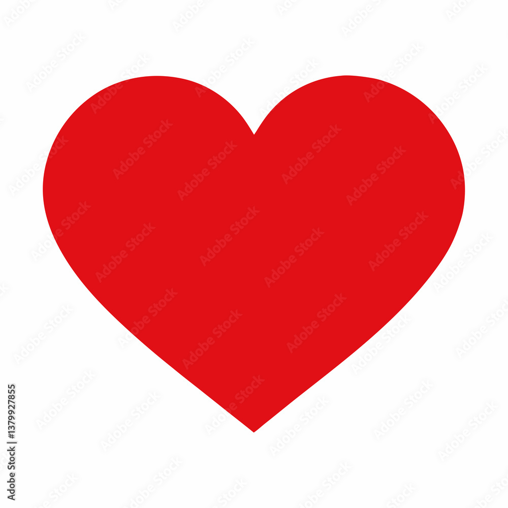 red heart isolated on white red heart isolated on white