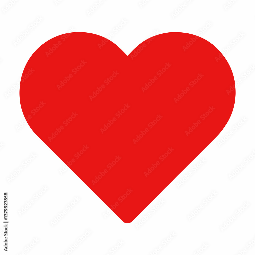 red heart isolated on white red heart isolated on white
