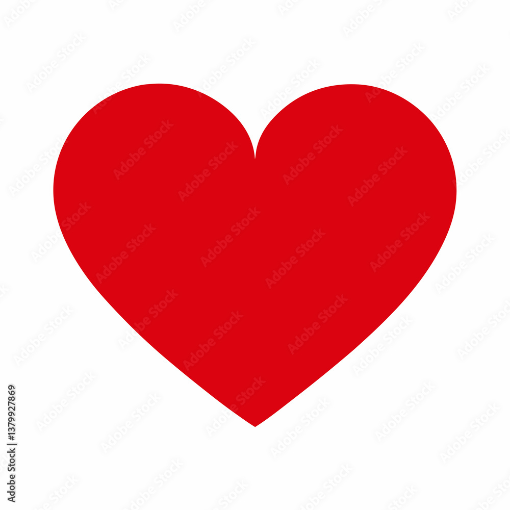 red heart isolated on white red heart isolated on white