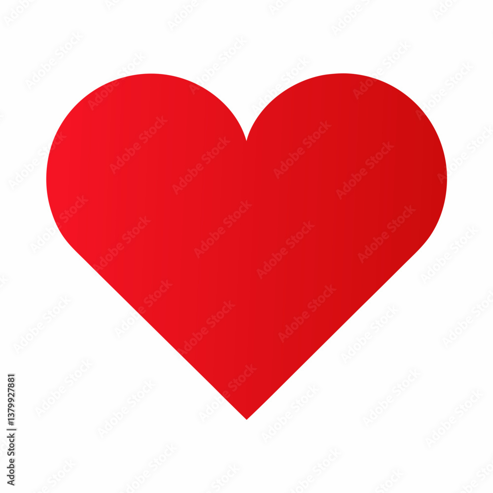 red heart on white background red heart on white background