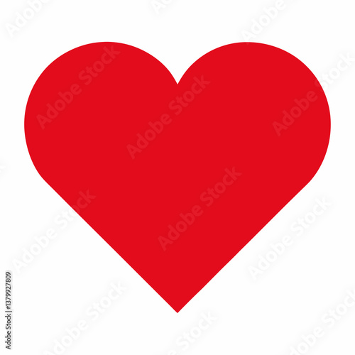 Free Download red heart on white background - GFXLoad