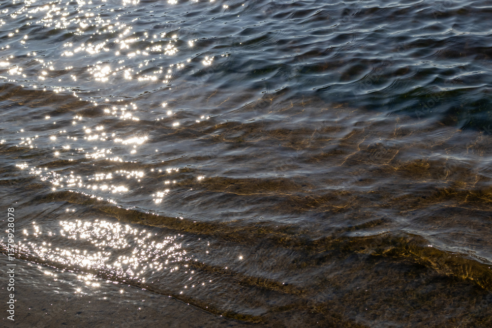 Sunlight on water ripples Sunlight on water ripples