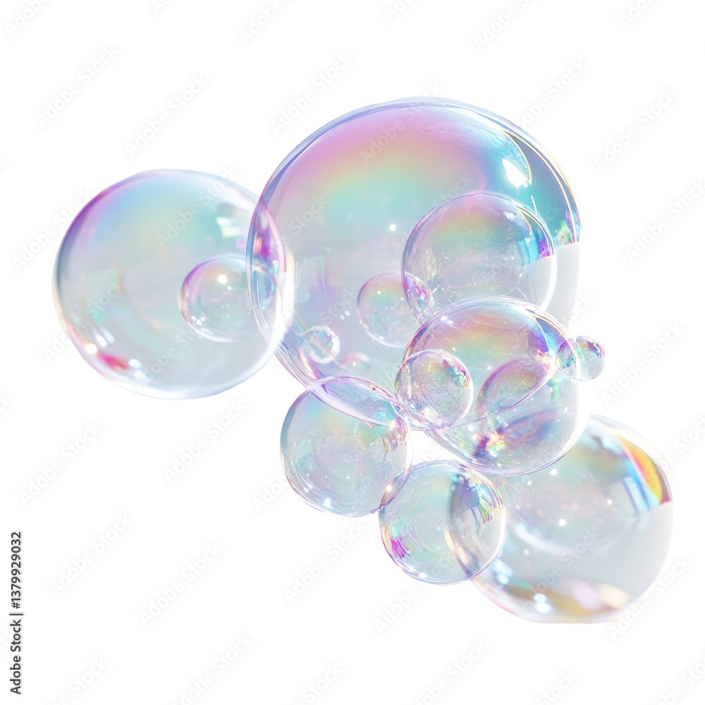 Dreamy Soft Bubbles on transparent background Dreamy Soft Bubbles on transparent background