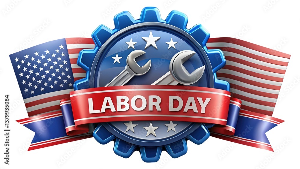 4th of july label of a labor day 4th of july label of a labor day