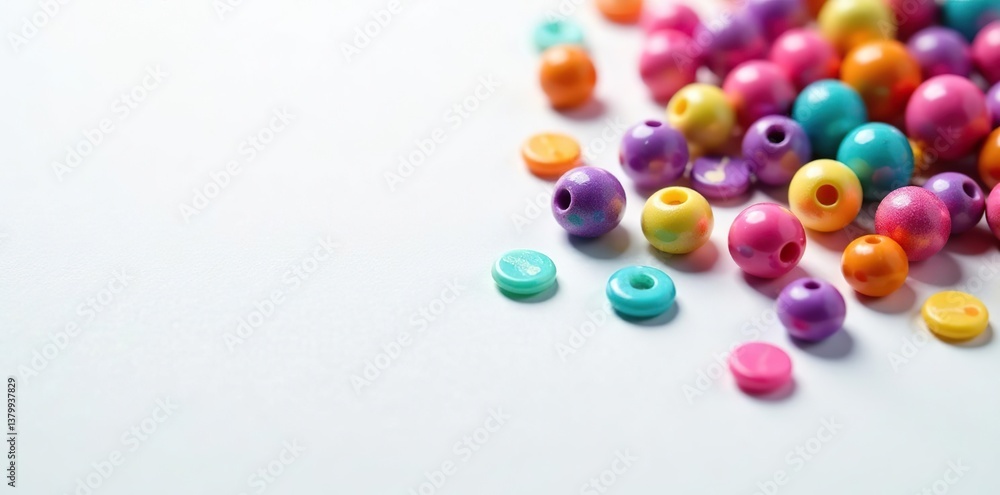 Colorful ironing beads arranged in a pattern on a white background,  iron,  colorful