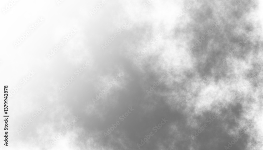 Obraz premium Realistic dry ice smoke clouds fog overlay perfect for compositing into your shots. Simply drop it in and change its