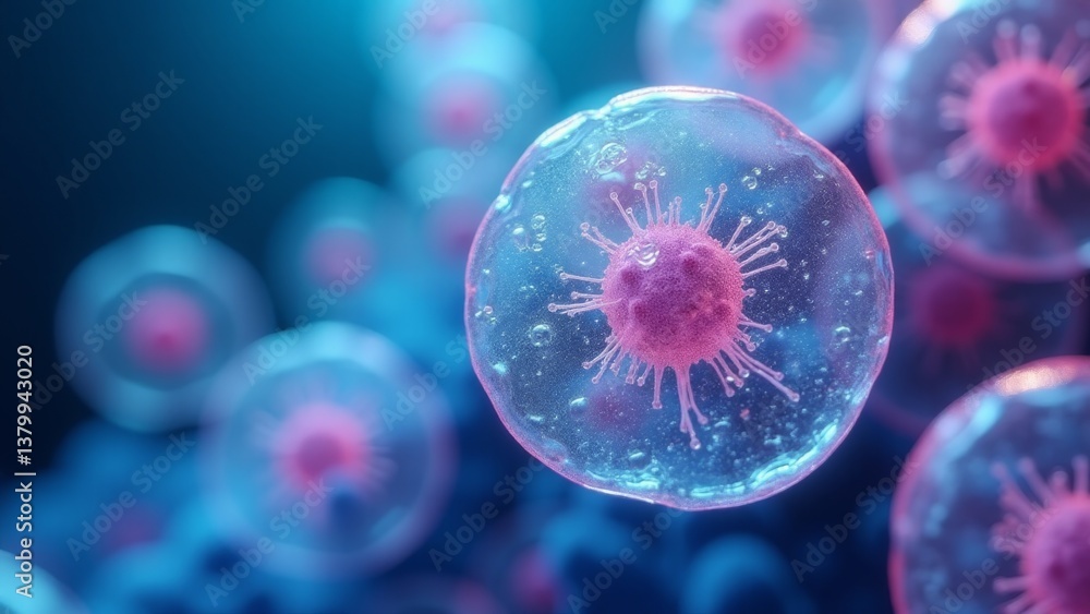 Cell Structure With Nucleus, Biology Concept Cell Structure With Nucleus, Biology Concept