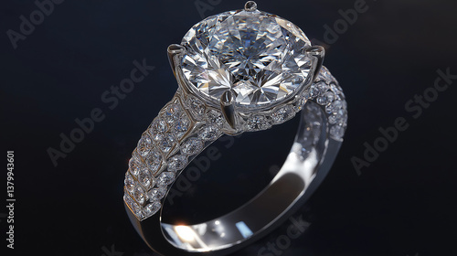 Diamond ring close-up