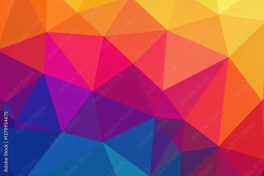 Obraz premium Geometric shapes, gradient color blend, repeating texture , bright, image