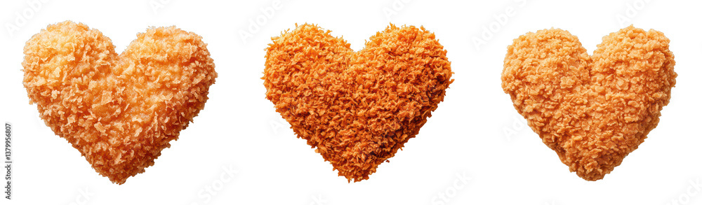 Crunchy heart-shaped snacks for a delightful treat