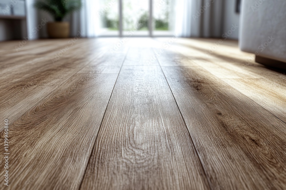 Close-up view of a light wood floor revealing intricate grain patterns and textures within a well-lit room with soft natural light Close-up view of a light wood floor revealing intricate grain patterns and textures within a well-lit room with soft natural light