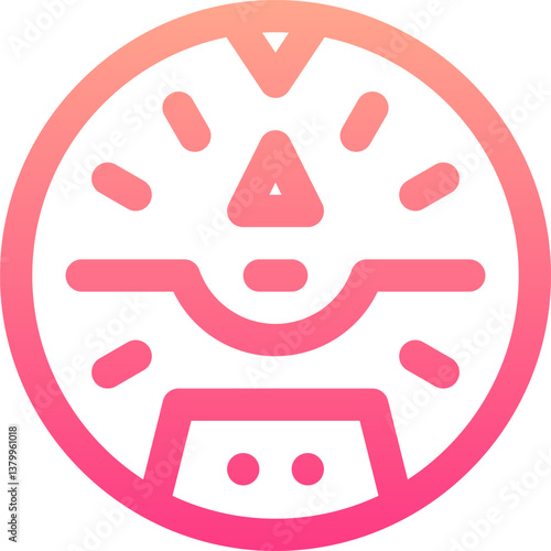 gyroscope Illustration on a white background.