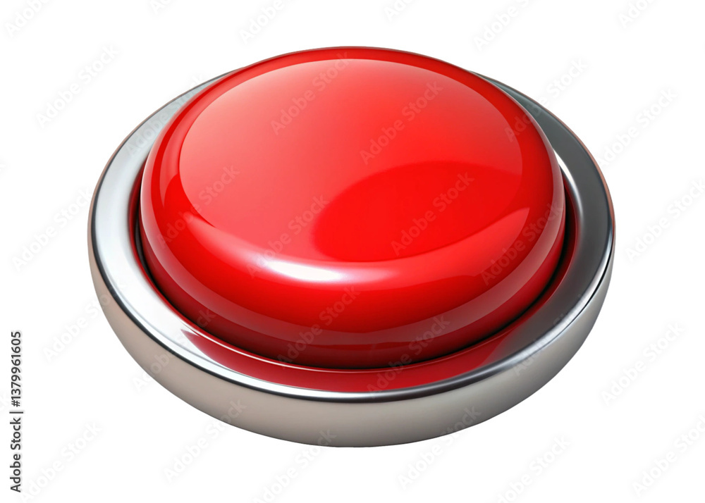 red button on white background red button on white background