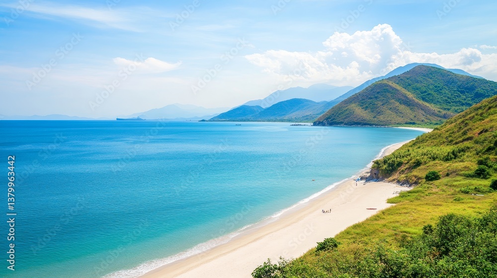 Obraz premium Stunning Beach Landscape in Southern Vietnam