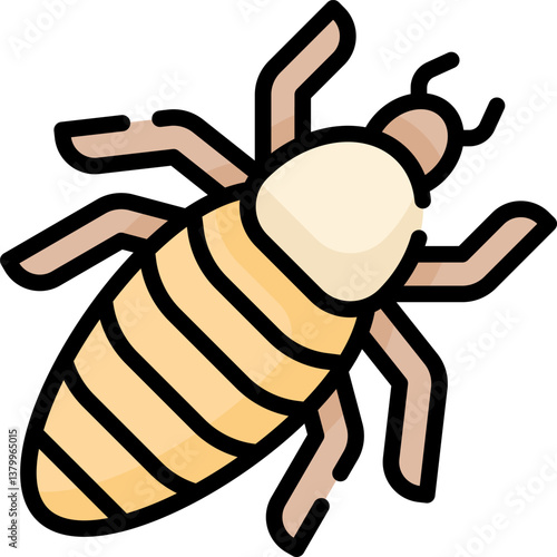 lice Illustration on a white background.