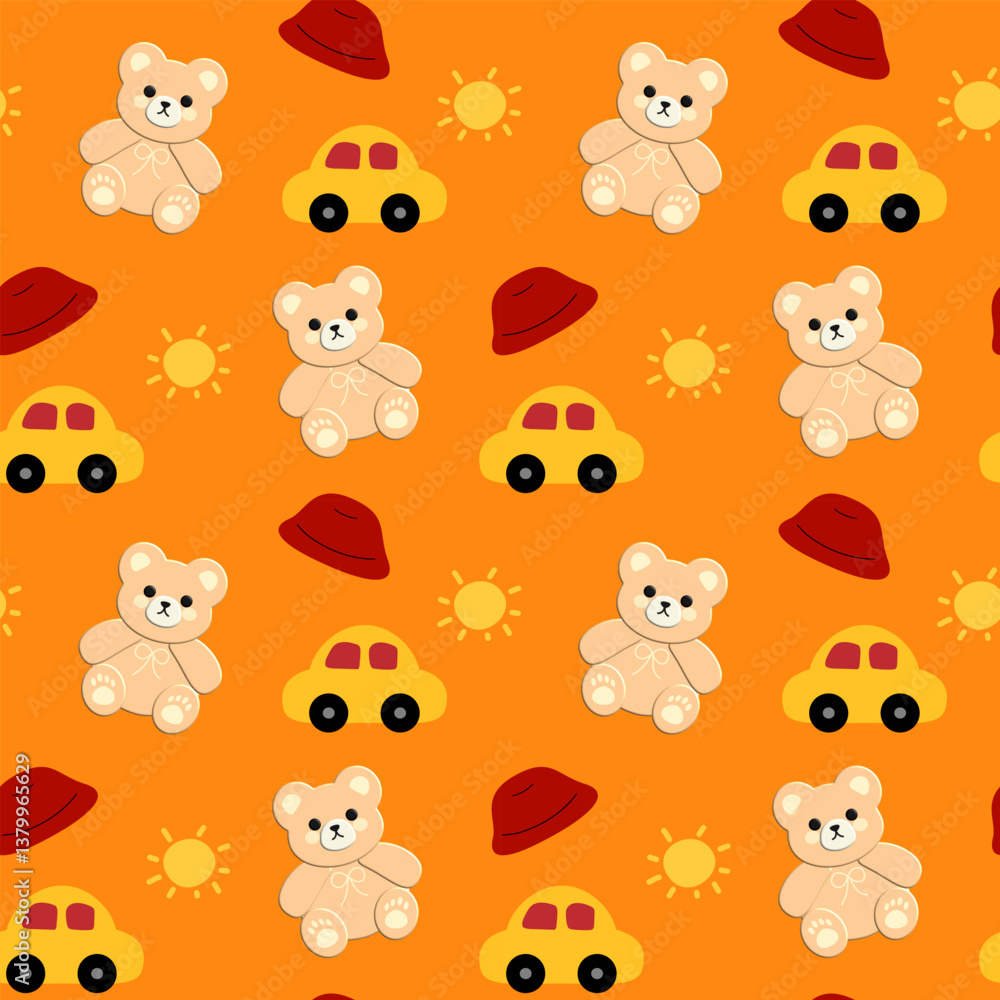 seamless pattern with funny animals seamless pattern with funny animals
