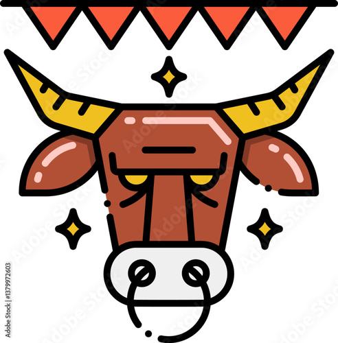 san fermin Illustration on a white background