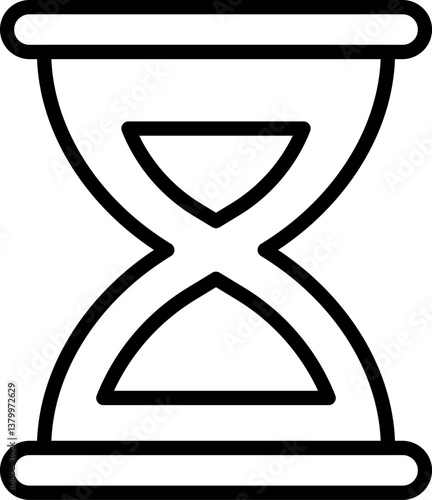 sand clock Illustration on a white background