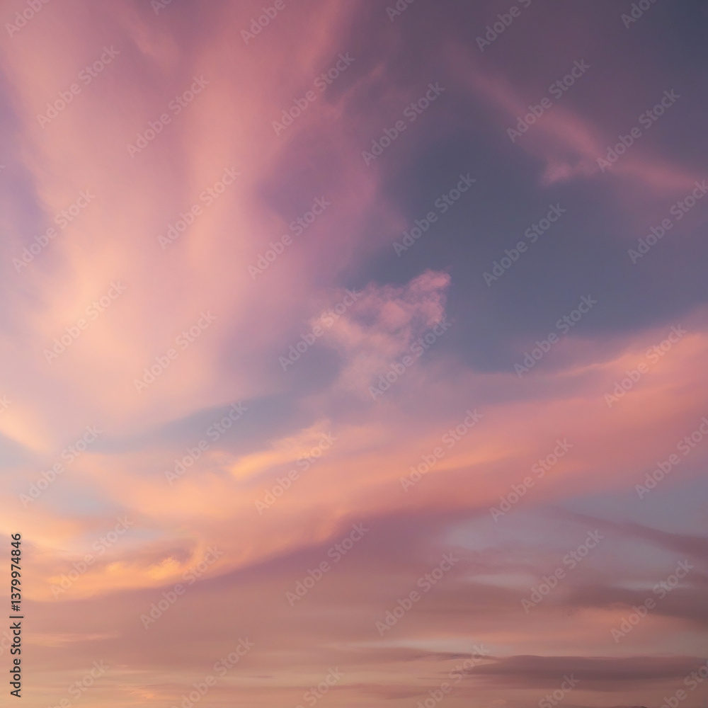 Obraz premium sunset sky with clouds