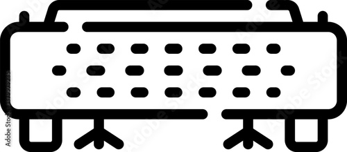 robot vacuum cleaner Illustration on a white background