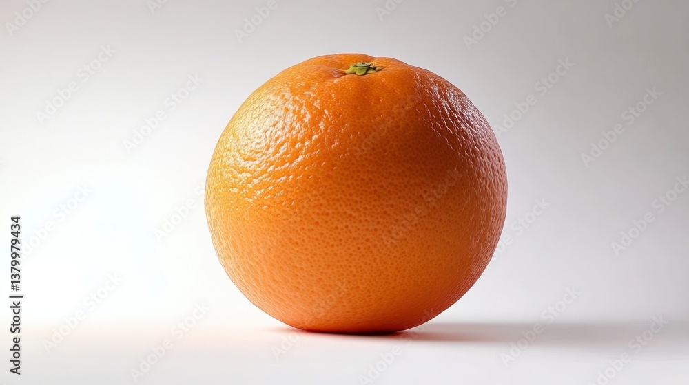 Fresh Orange Still Life Simple Citrus Fruit Close Up Studio Shot