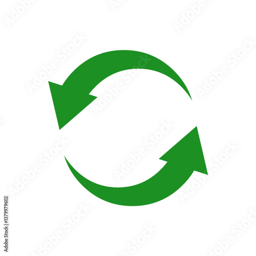 Recycling green icon . Recycle symbol. Rotation arrow pack. Reuse cycle. Vector eco icons