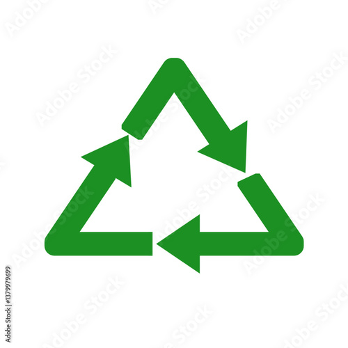 Recycling green icon Recycle symbol. Rotation arrow pack. Reuse cycle. Vector eco icons