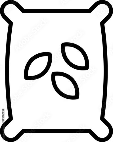 seed bag Illustration on a white background