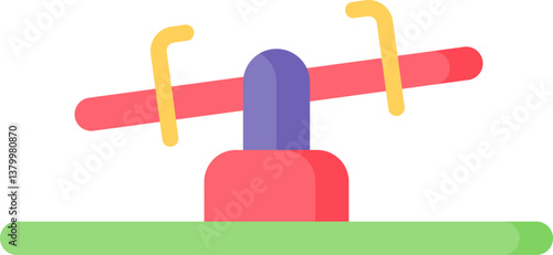 seesaw Illustration on a white background
