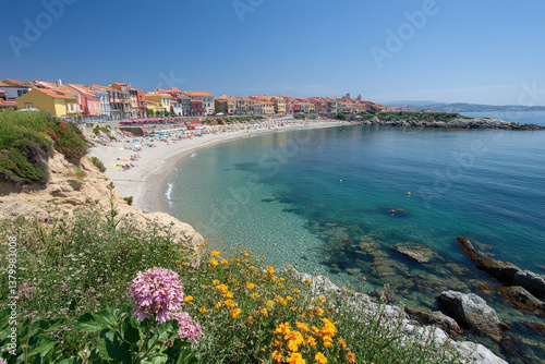 A scenic beach at Praia del...