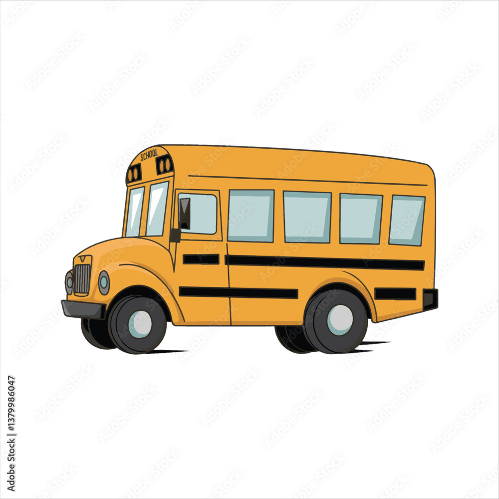 School bus and children with flat design
School bus and children with flat design