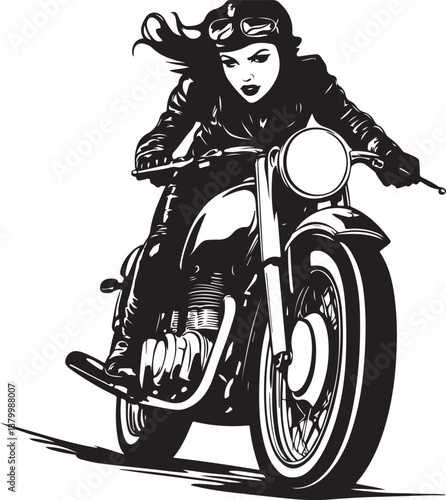 biker on motorcycle