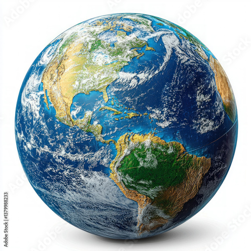 globe america isolated